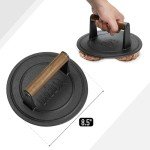 UNCO Cast Iron Grill Press - 8.5 inches
