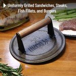 UNCO Cast Iron Grill Press - 8.5 inches