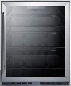 Summit 24" Stainless Steel Compact Refrigerator, 4.8 cu. ft
