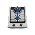 Hothit 12" Propane Gas Cooktop with Dual Fuel