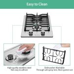Hothit 12" Propane Gas Cooktop with Dual Fuel
