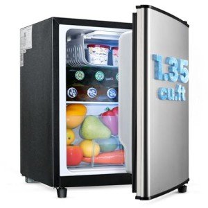Anypro 1.35 Cu.Ft Compact Mini Fridge with Freezer