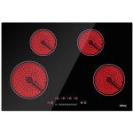 30" Electric Ceramic Cooktop with 4 Burners