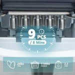 EUHOMY Portable Smart Ice Maker - 26lbs/Day