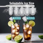 EUHOMY Portable Smart Ice Maker - 26lbs/Day