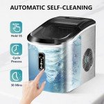 EUHOMY Portable Smart Ice Maker - 26lbs/Day