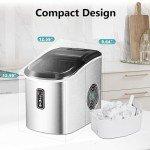 EUHOMY Portable Smart Ice Maker - 26lbs/Day