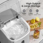 AGLUCKY Portable Nugget Ice Maker for Home