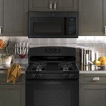 GE 1.6 Cu. Ft. Black Over-the-Range Microwave Oven Bundle