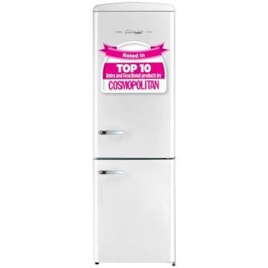 Retro Marshmallow White Bottom-Mount Refrigerator 12 cu.ft
