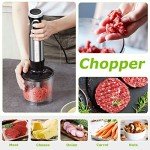 Bonsenkitchen 4-in-1 Immersion Blender with 20 Speeds