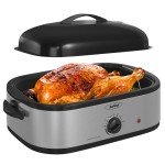 Sunvivi 14-Quart Electric Roaster Oven, Stainless Steel