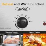 Sunvivi 14-Quart Electric Roaster Oven, Stainless Steel