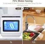 GarveeTech Compact Portable Countertop Dishwasher
