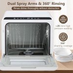 GarveeTech Compact Portable Countertop Dishwasher