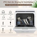GarveeTech Compact Portable Countertop Dishwasher