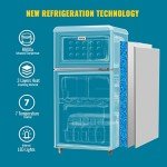WANAI 3.5 Cu.ft Retro Mini Fridge & Freezer