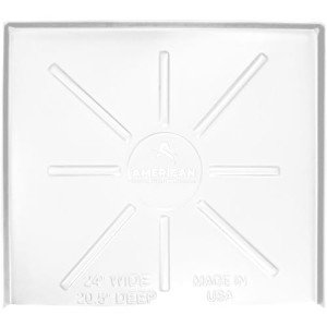HDPE Open-Ended Dishwasher Drain Pan - 24"x20.5