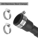 Flexible 6 Ft Dishwasher Drain Hose with Clamp