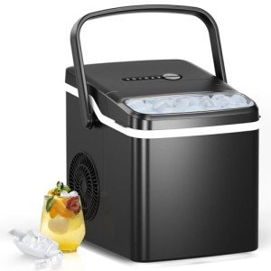 Countertop Ice Maker, 26.5lbs/24H, Self-Cleaning