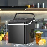 Countertop Ice Maker, 26.5lbs/24H, Self-Cleaning