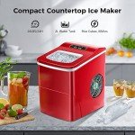 AGLUCKY Portable Countertop Ice Maker – 26lbs/Day