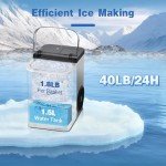 JINJUNYE Countertop Nugget Ice Maker Machine