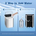 JINJUNYE Countertop Nugget Ice Maker Machine