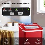 AGLUCKY Portable Countertop Ice Maker – 26lbs/Day