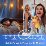 JINJUNYE Countertop Nugget Ice Maker Machine