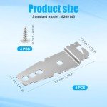 Dishwasher Mounting Brackets with Screws - 2 Pack