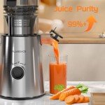 Cold Press Slow Masticating Juicer with 1.5L Capacity