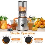 Cold Press Slow Masticating Juicer with 1.5L Capacity