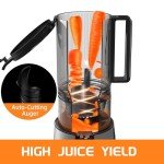 Cold Press Slow Masticating Juicer with 1.5L Capacity