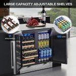 BODEGA 30-Inch Dual Zone Wine & Beverage Cooler