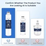 Samsung Compatible Water Filter for French Door Fridge (3 Pack)