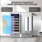 BODEGA 30-Inch Dual Zone Wine & Beverage Cooler