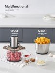Reemix 12-Cup Food Processor with Dual Bowls
