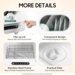 Compact 110V Mini Portable Countertop Dishwasher