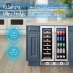 Kalamera Dual Zone Wine and Beverage Refrigerator