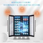 Kalamera Dual Zone Wine and Beverage Refrigerator