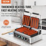 VEVOR Electric Panini Grill with Temperature Control
