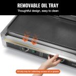 VEVOR Electric Panini Grill with Temperature Control