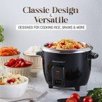 Elite Gourmet 6-Cup Electric Rice Cooker - Black