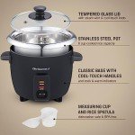 Elite Gourmet 6-Cup Electric Rice Cooker - Black