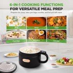 NutriChef 1.6 QT Portable Electric Rice Cooker
