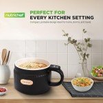 NutriChef 1.6 QT Portable Electric Rice Cooker
