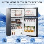 Antarctic Star 3.2 Cu.Ft. Mini Refrigerator with Freezer