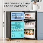 Antarctic Star 3.2 Cu.Ft. Mini Refrigerator with Freezer