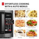 TOSHIBA 0.9 Cu Ft Microwave Oven with Auto Menus